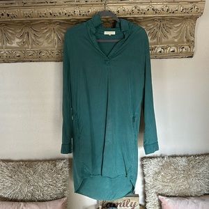 Side stitch casual long sleeve dress size medium